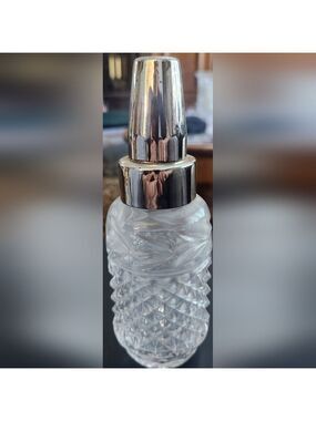 Vintage Godinger Lead Crystal Keepsake Baby Bottle & Cap